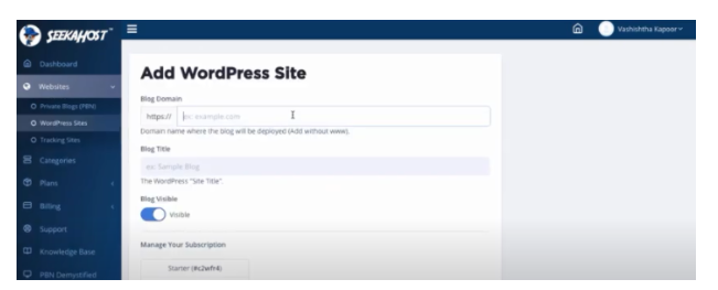 How To Start a WordPress Blog with the SeekaHost SeekaPanel
